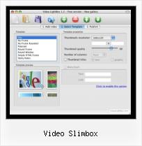 web video album creator video slimbox