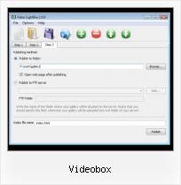 video lightbox html videobox