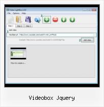 video streaming in my site videobox jquery