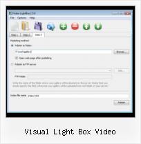 lightwindow video background color visual light box video