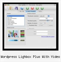 put video in website wordpress lighbox plus with video