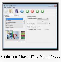 jquery video inline wordpress plugin play video in lightbox